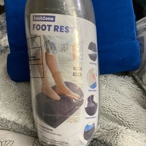 Gray and Black Foot Rest